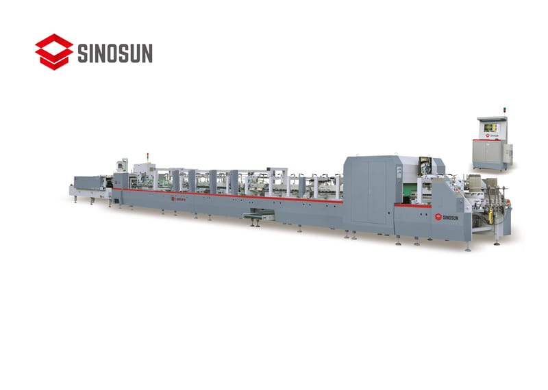SINOSUN YL-650/800/1100PC&JP-B high-speed automatic folder gluer with inline inspection system for printing defect detection
