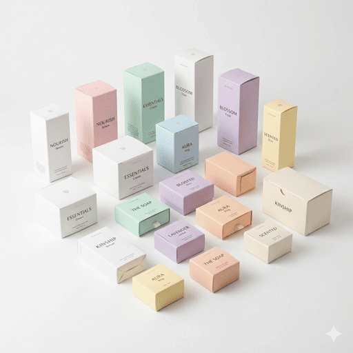 Premium carton box packaging samples produced by SINOSUN folder gluer