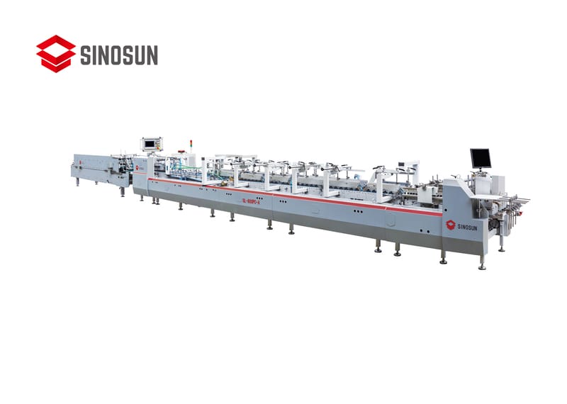 SINOSUN GL-650/800/980PC-A high-speed automatic multifunctional folder gluer for cardboard and corrugated boxes