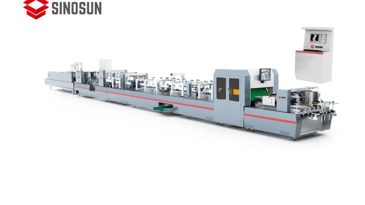 Modern intelligent folder gluer with touchscreen control